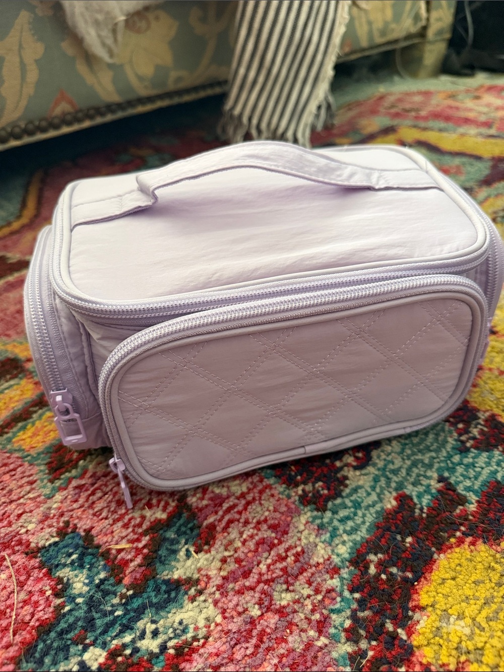 Ocheal Lavender Quilted Travel Organizer Bag - Home Storage & Organization